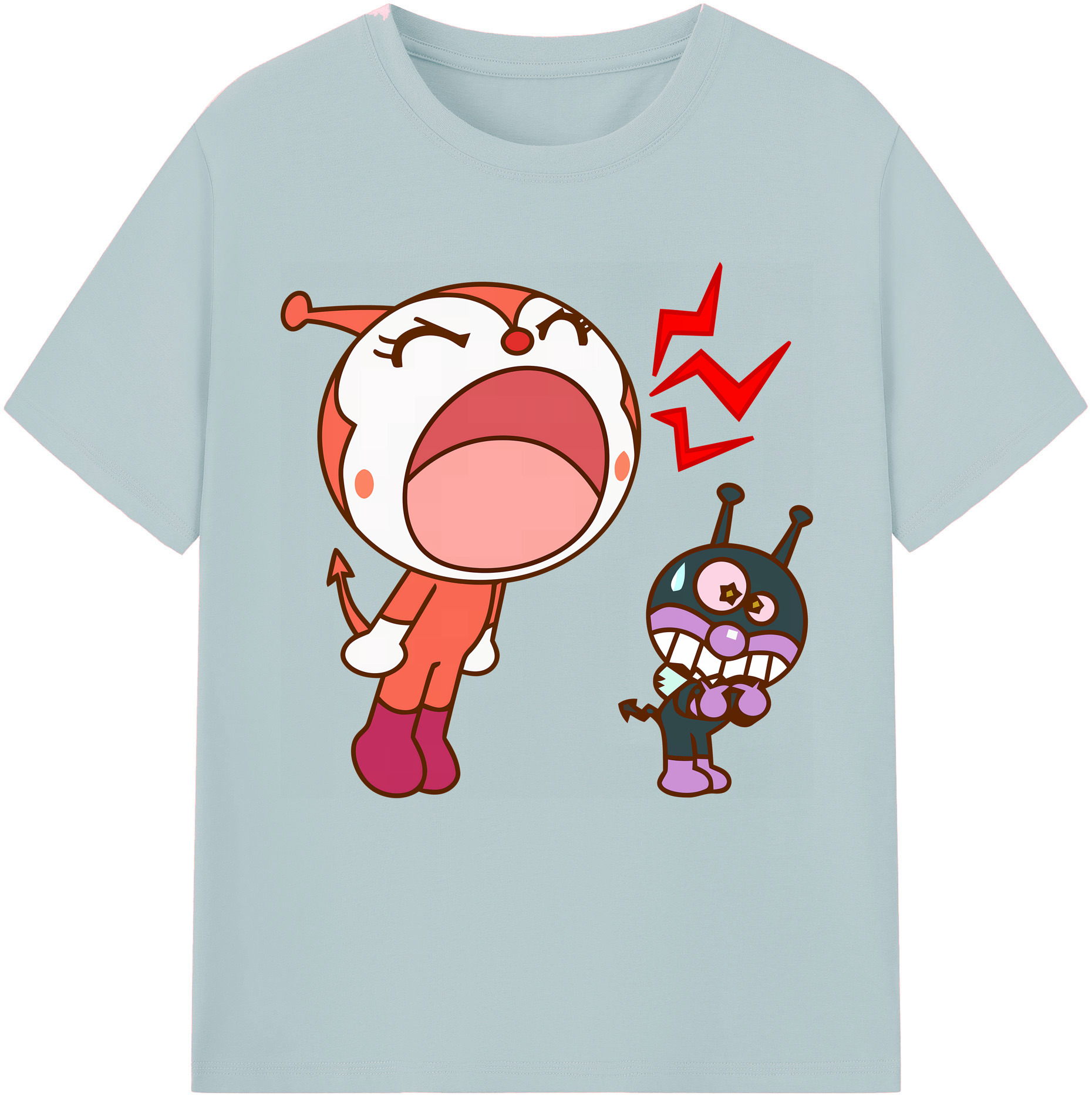 （画像用） アンパンマン Anpanman 綿100％半袖Tシャツ（フロントプリント）
